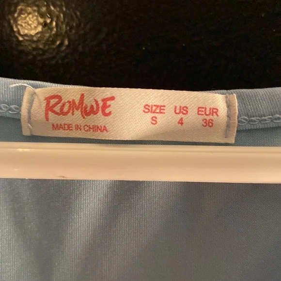 Romwe blue tee - Picture 2 of 3